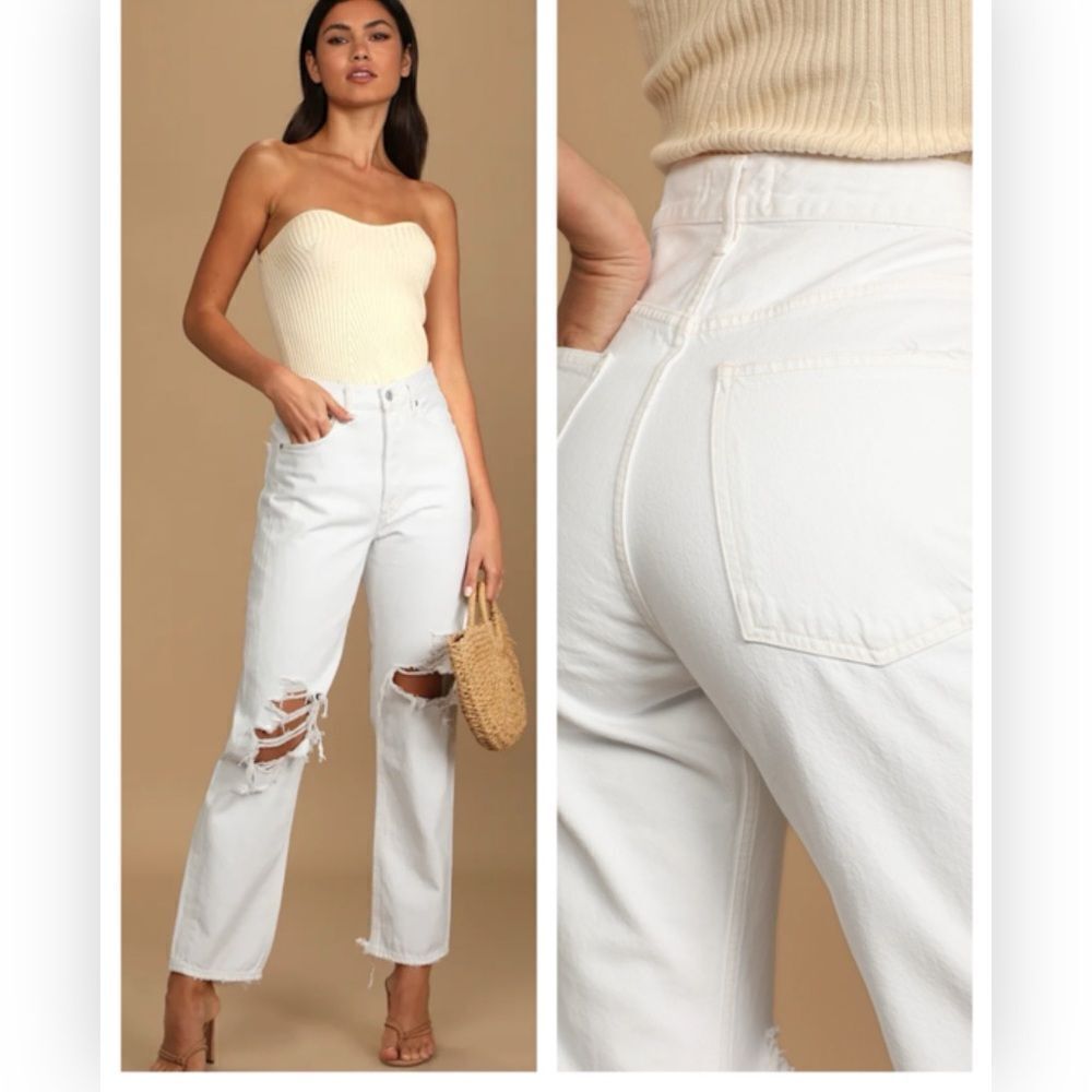 Agolde 90's Pinch Waist High Rise
Straight Leg Jeans in Backdrop NWT $229